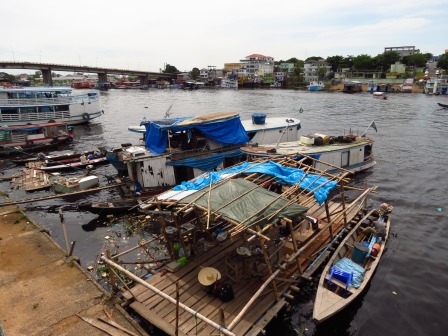 Our Raft, in the port of Manaus